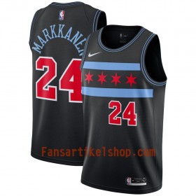Chicago Bulls Trikot Lauri Markkanen 24 2018-19 Nike City Edition Schwarz Swingman - Herren